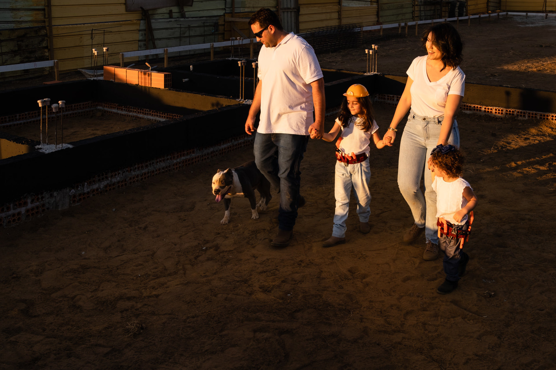 Ensaio de família na obra da casa, Palmas - Tocantins